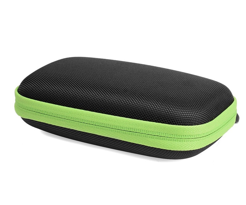 CaseSack case for ZOLEO Satellite Communicator, Black with Green Zip to Match ZOLEO, mesh Accessory Pocket, Large Handy case for More Accessories - Image 2